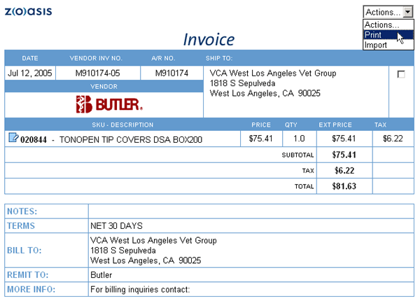 simple invoices remove sample products